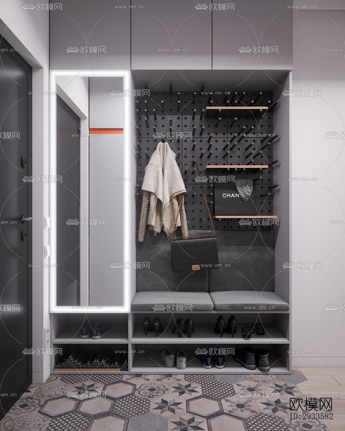 北欧公寓效果图下载（渲染图12）