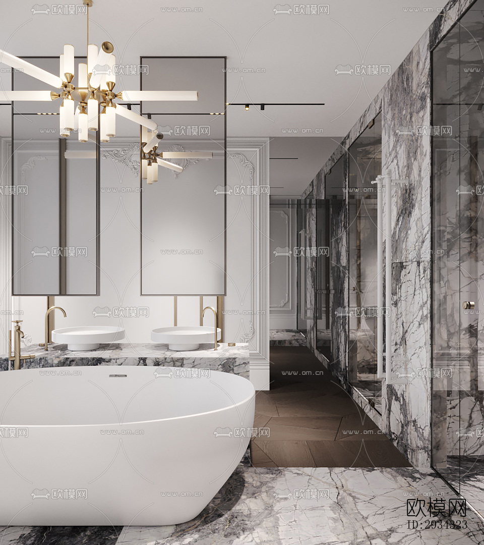 现代复式效果图下载（渲染图7）