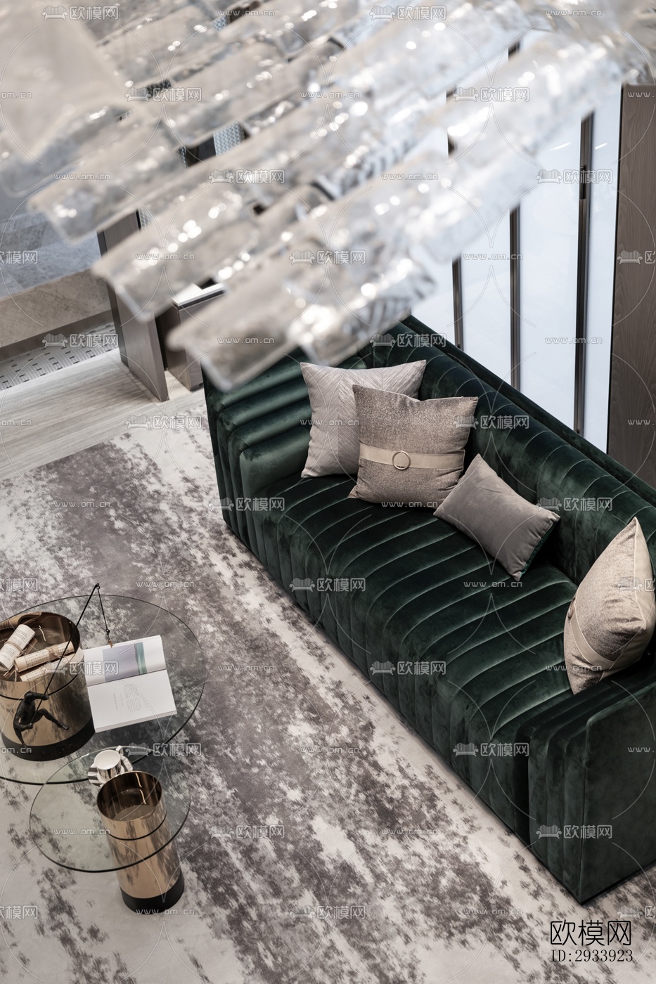 新中式别墅效果图下载（渲染图13）