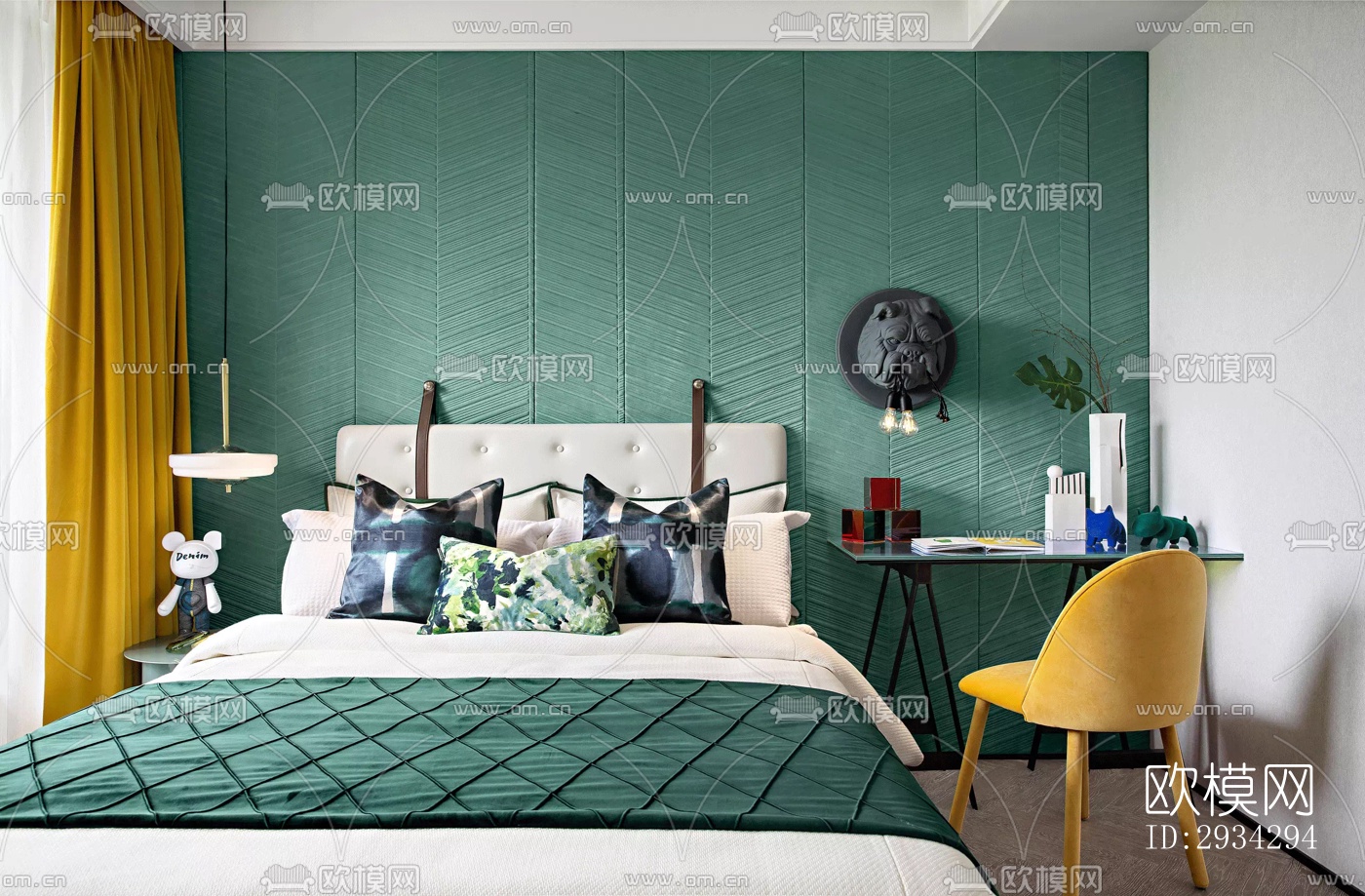 现代复式效果图下载（渲染图8）