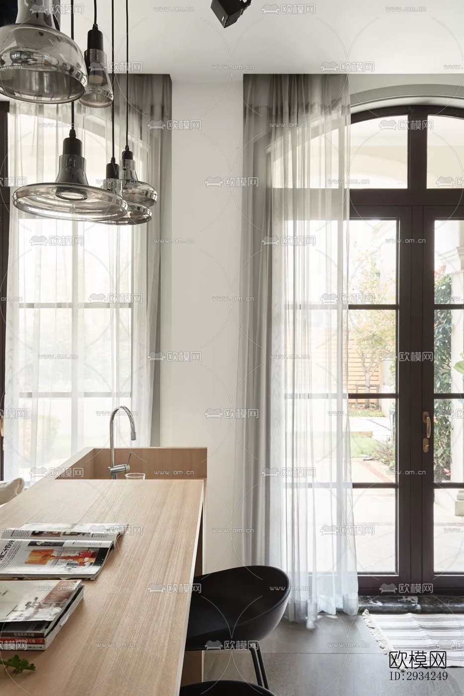 现代复式效果图下载（渲染图4）