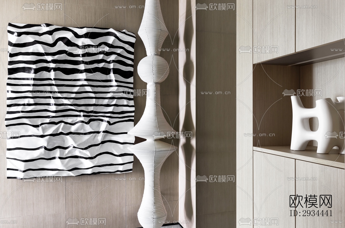 后现代平层效果图下载（渲染图17）