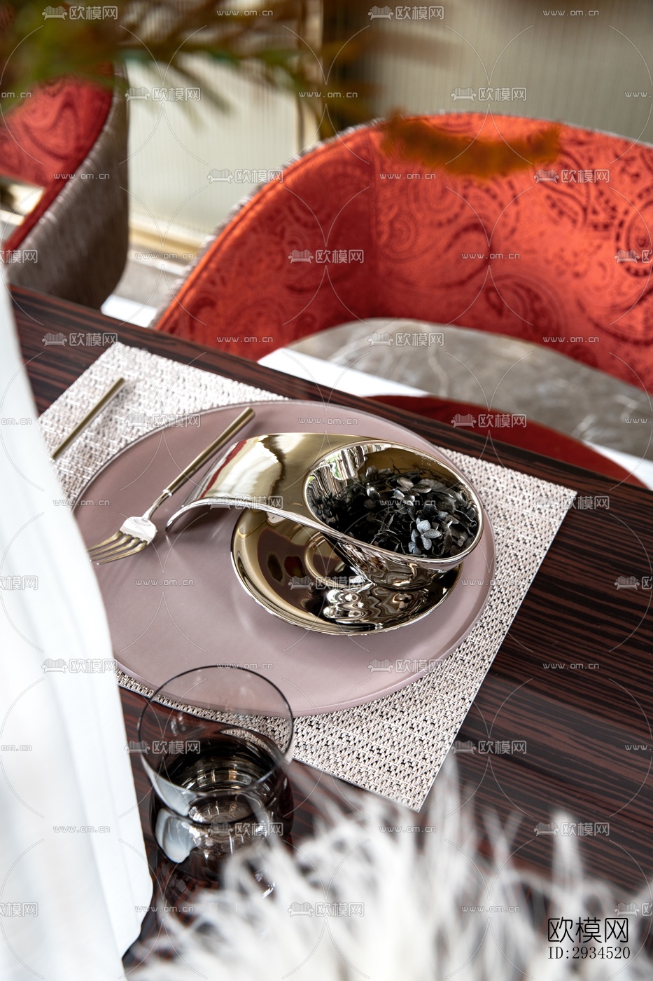 新中式平层效果图下载（渲染图13）