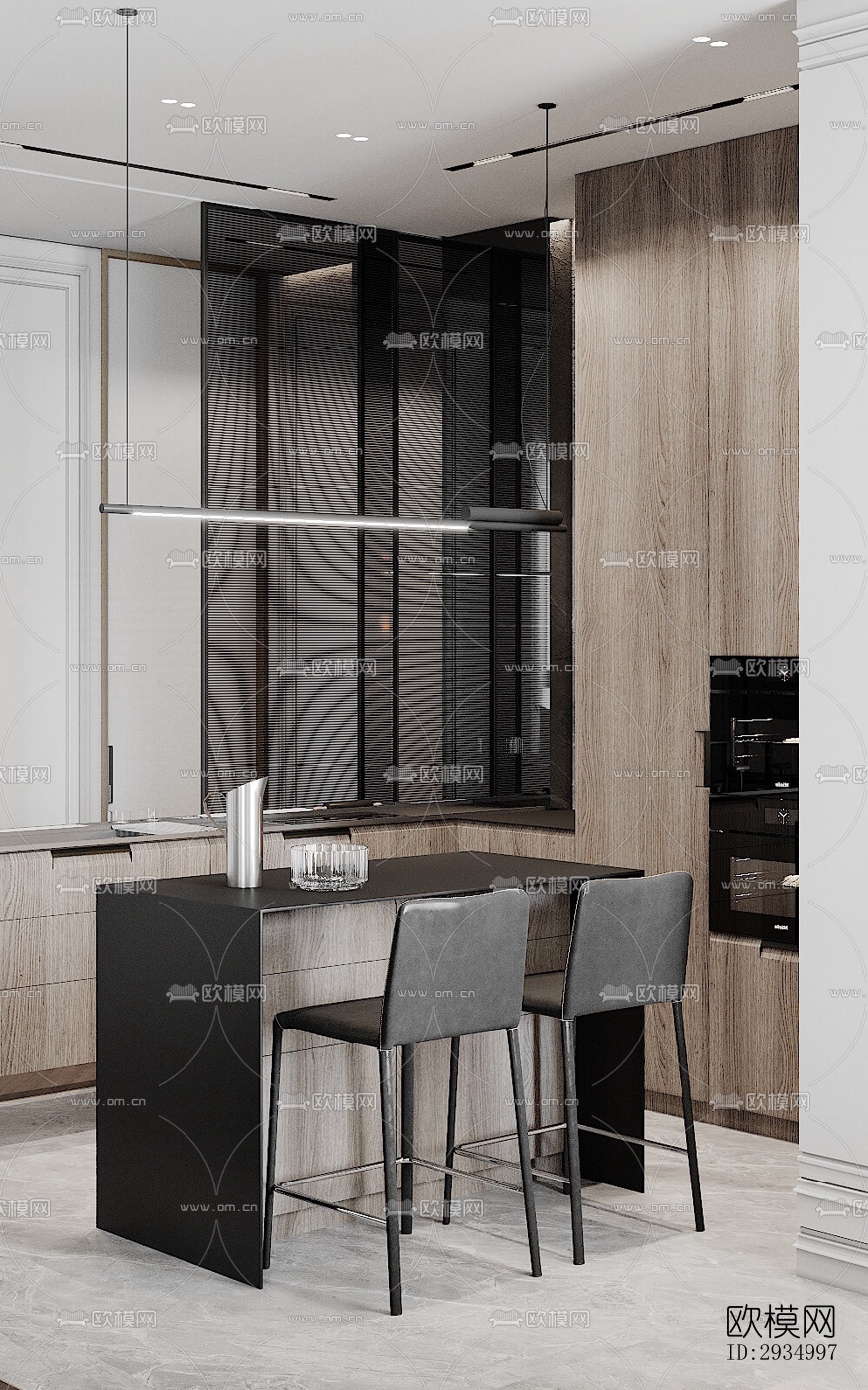 现代平层效果图下载（渲染图8）