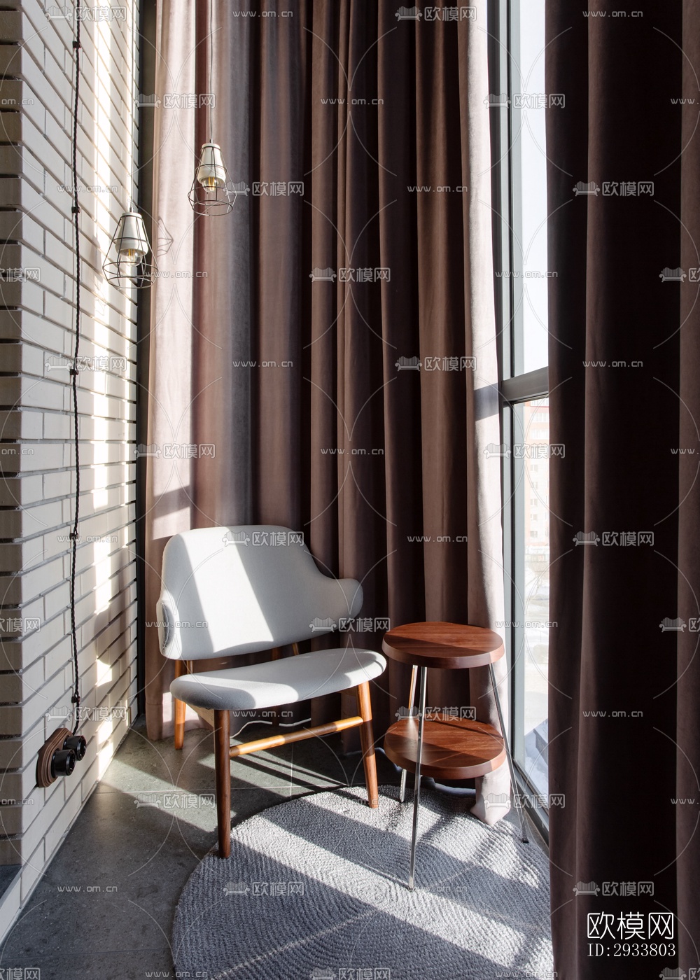 现代公寓效果图下载（渲染图12）