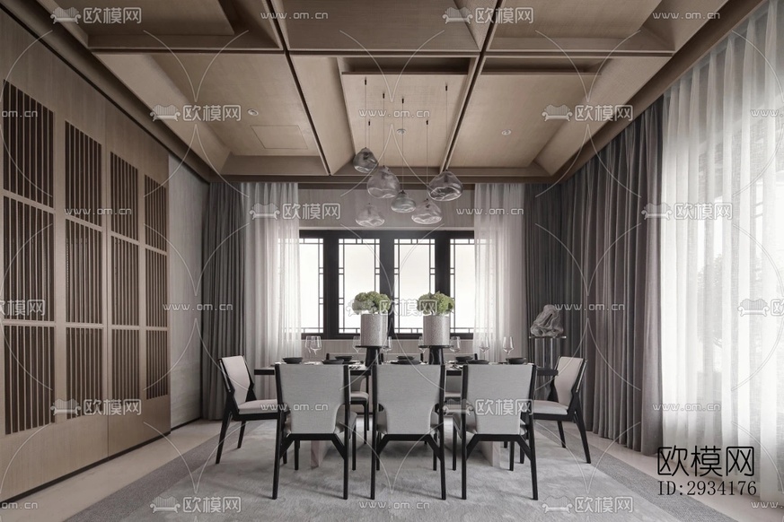 侘寂复式效果图下载(渲染图15)