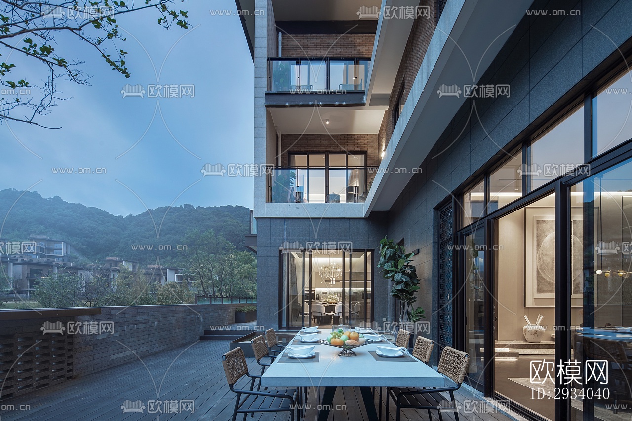 现代别墅效果图下载（渲染图10）