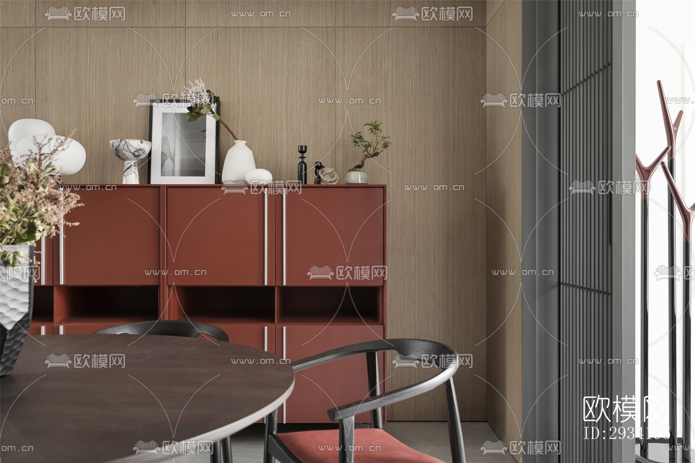 新中式复式效果图下载（渲染图15）