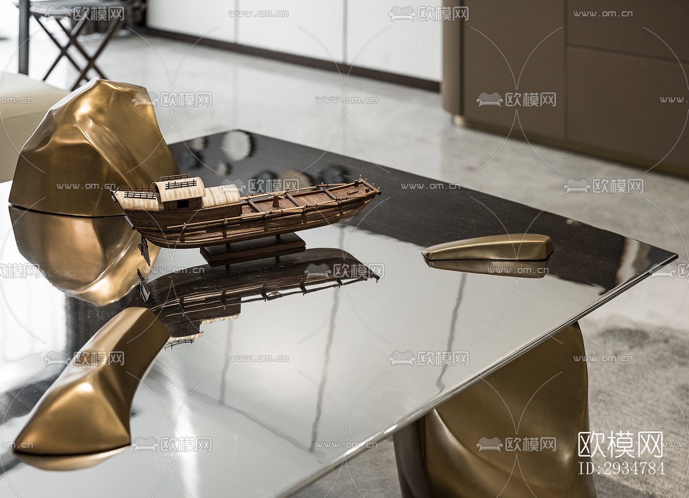 现代平层效果图下载（渲染图14）