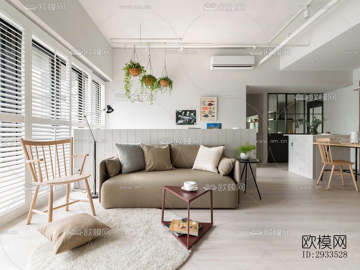 北欧公寓效果图下载（渲染图15）