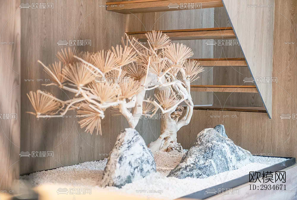 日式平层效果图下载（渲染图5）