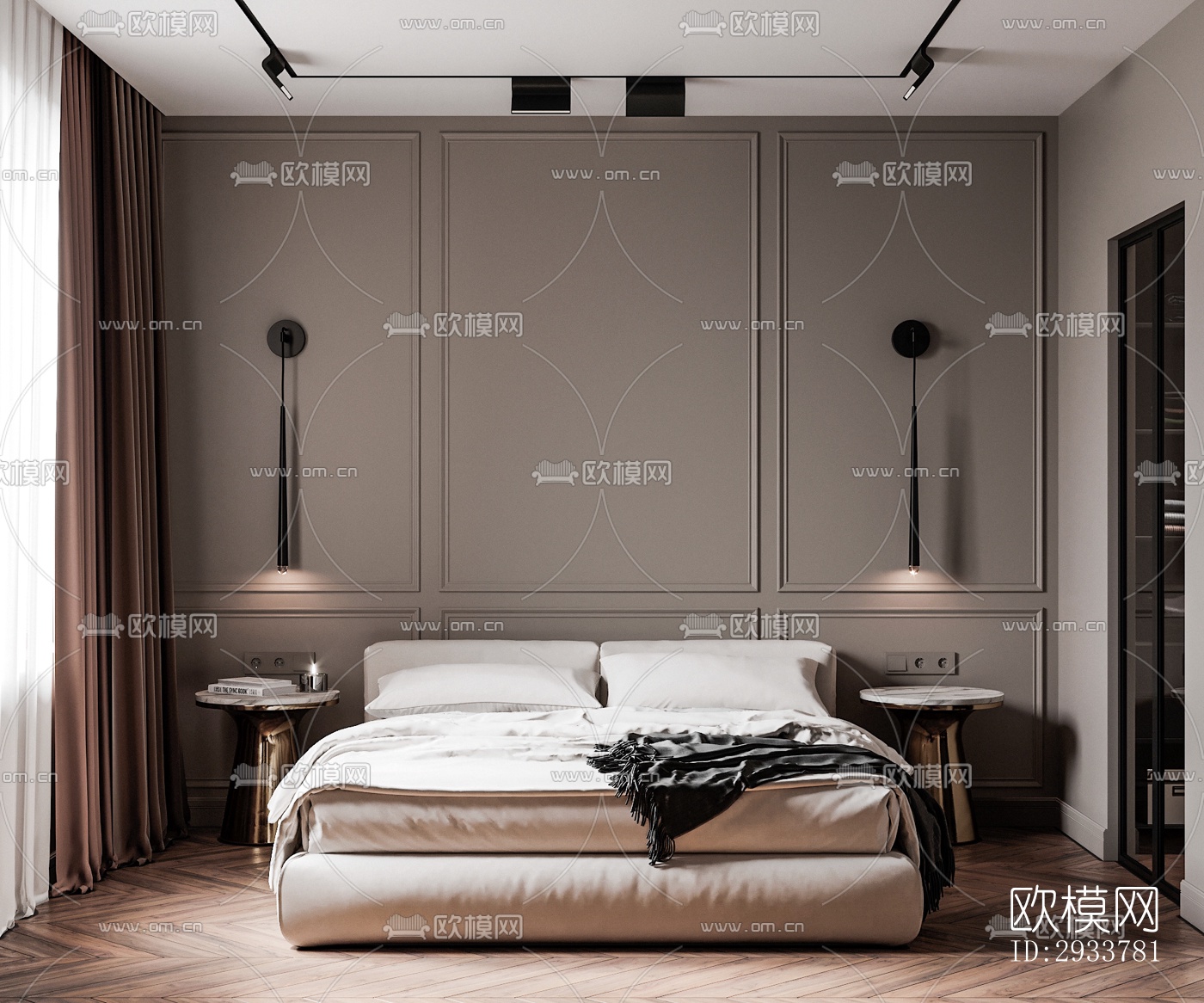 现代公寓效果图下载（渲染图1）