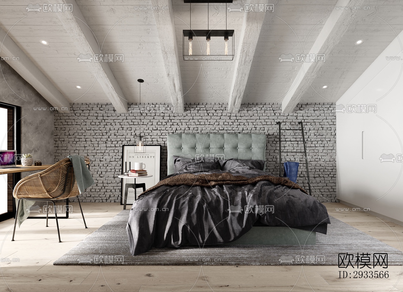 北欧公寓效果图下载（渲染图18）