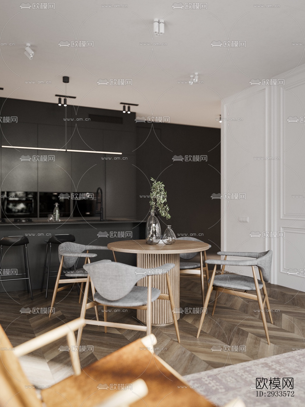 北欧公寓效果图下载（渲染图8）