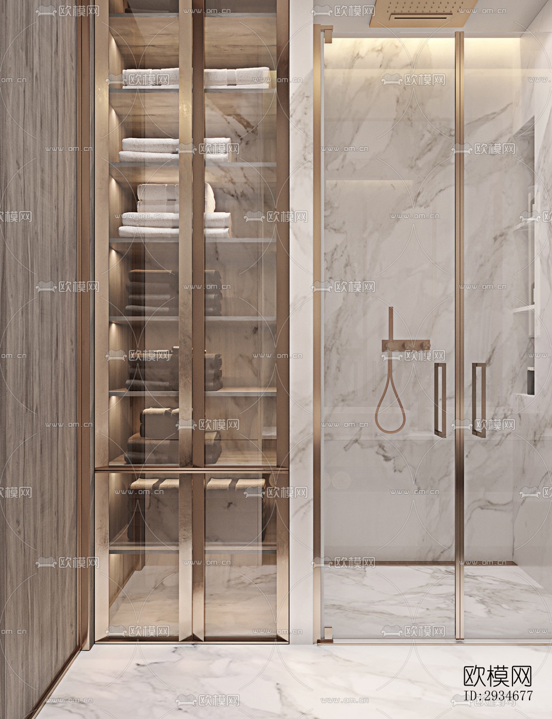 欧式平层效果图下载（渲染图12）