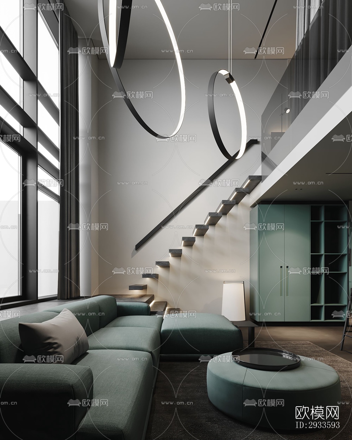 北欧公寓效果图下载（渲染图16）