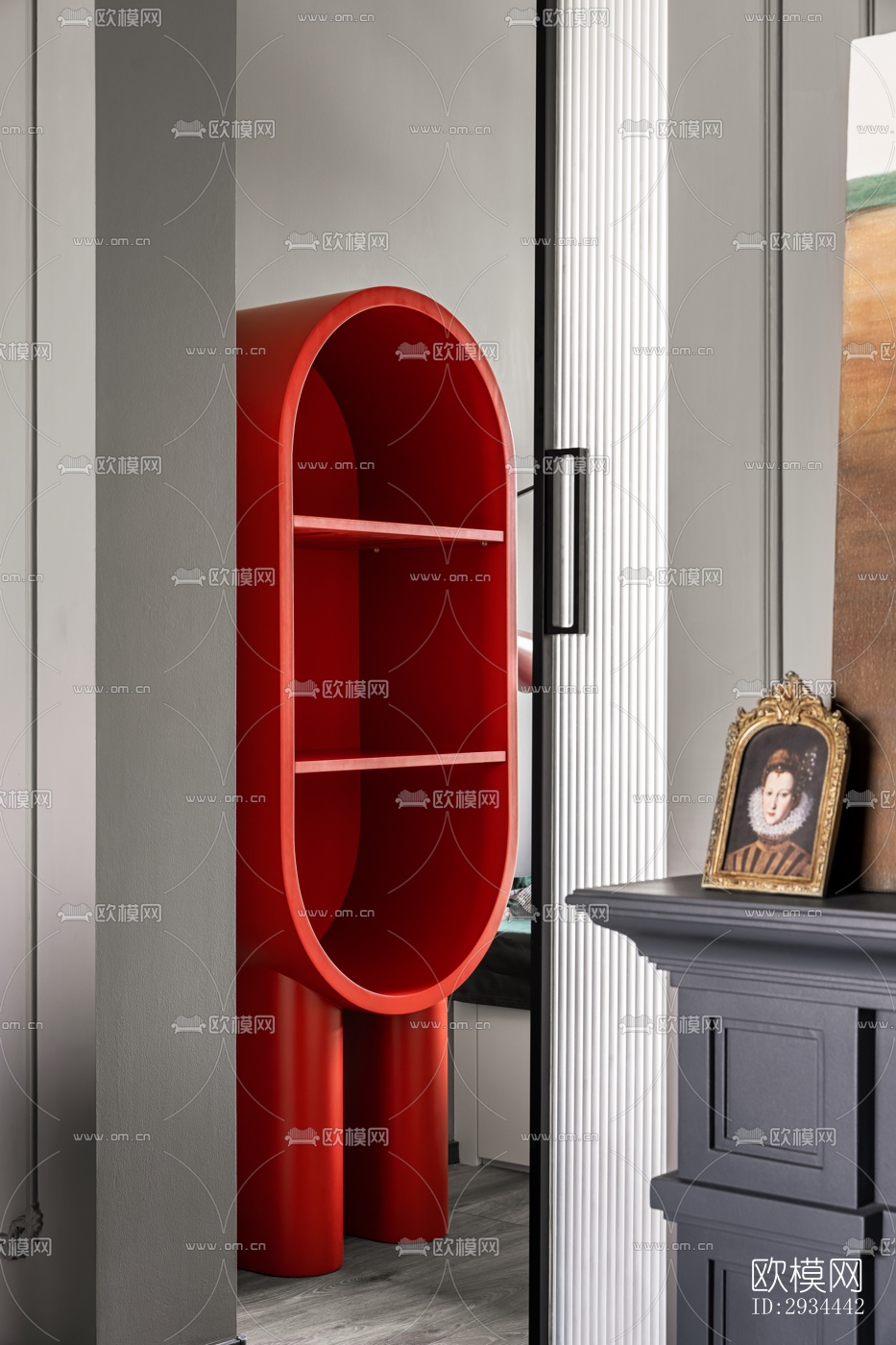 后现代平层效果图下载（渲染图6）