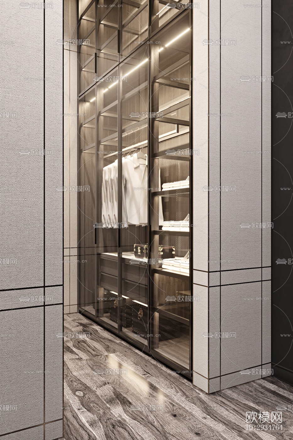 现代平层效果图下载（渲染图19）