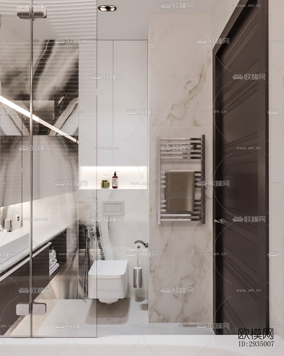 现代平层效果图下载（渲染图12）