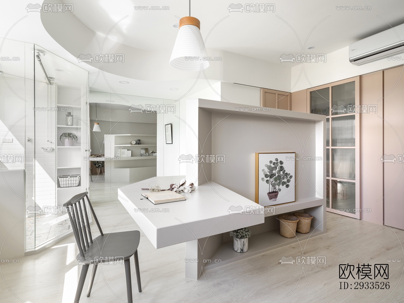 北欧公寓效果图下载（渲染图4）