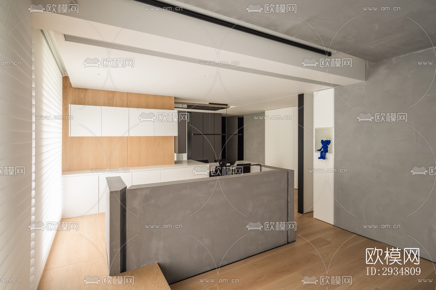 现代平层效果图下载（渲染图10）