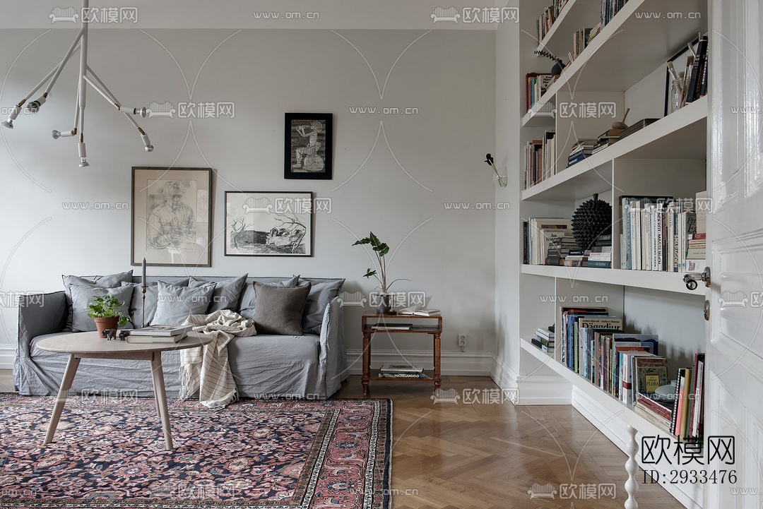 北欧公寓效果图下载（渲染图11）