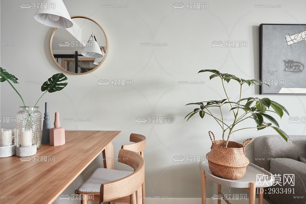 北欧公寓效果图下载（渲染图1）