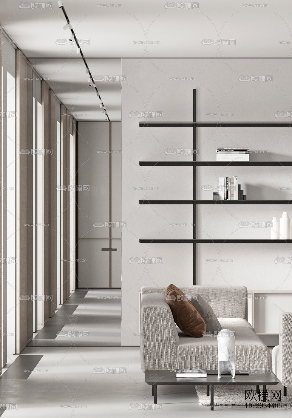 北欧平层效果图下载（渲染图4）