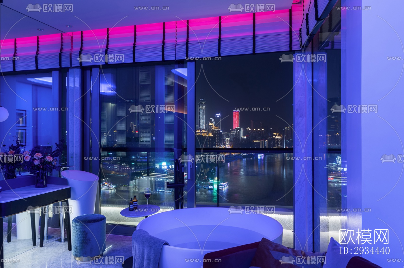 后现代平层效果图下载（渲染图11）