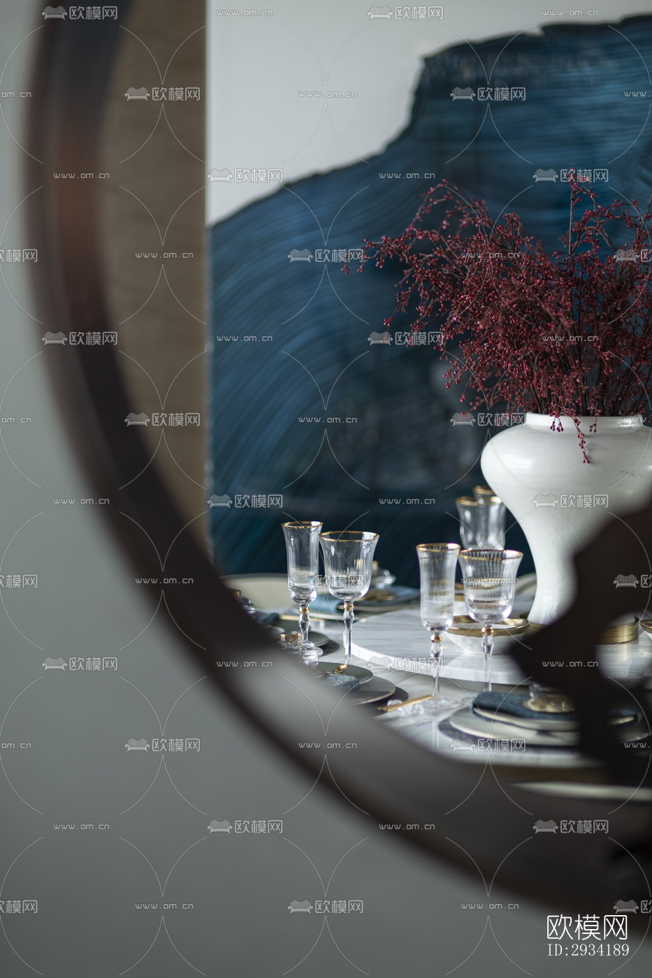 新中式复式效果图下载（渲染图11）