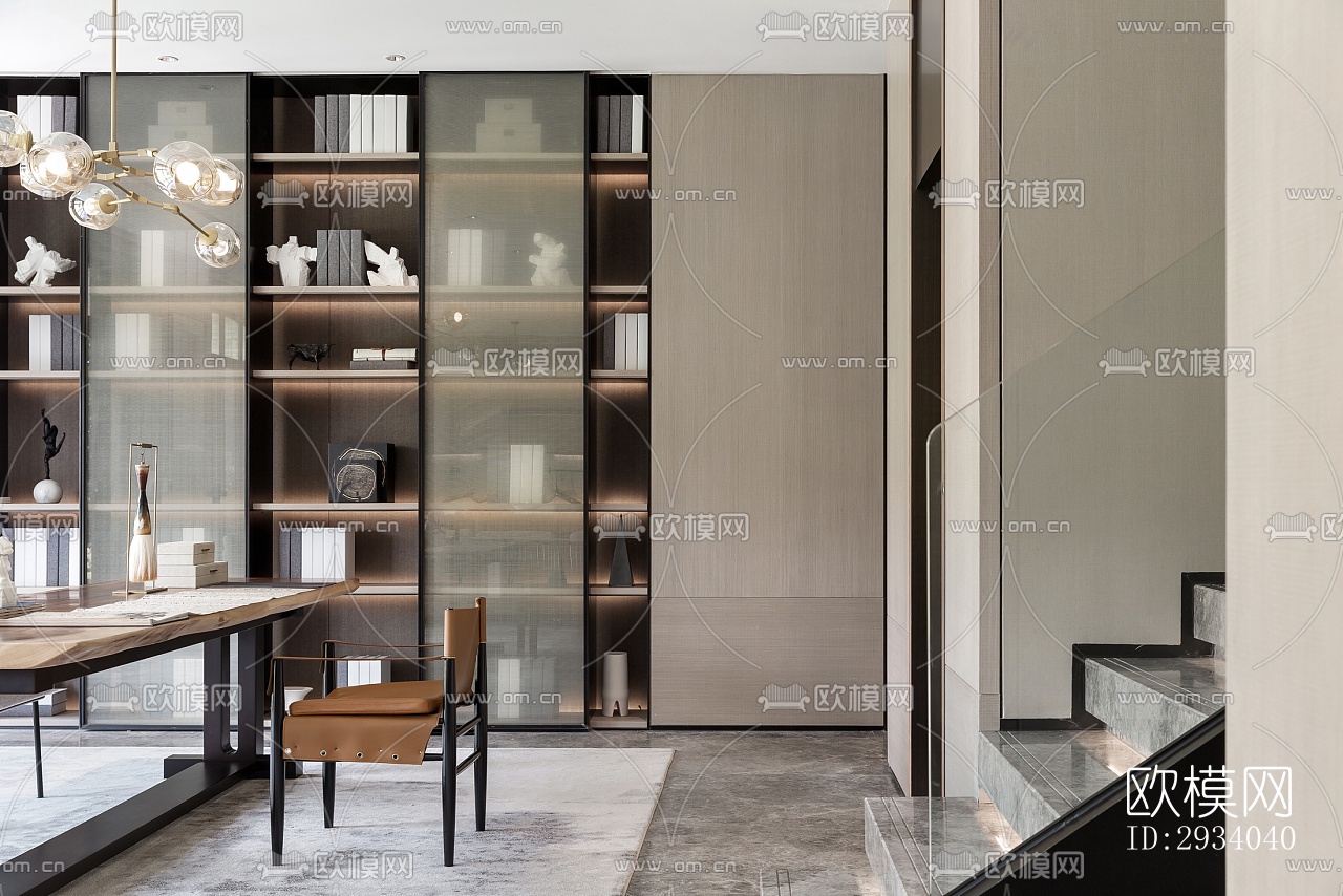 现代别墅效果图下载（渲染图8）