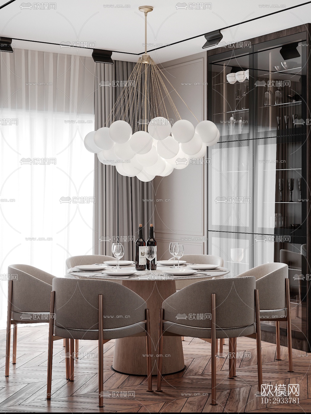 现代公寓效果图下载（渲染图2）