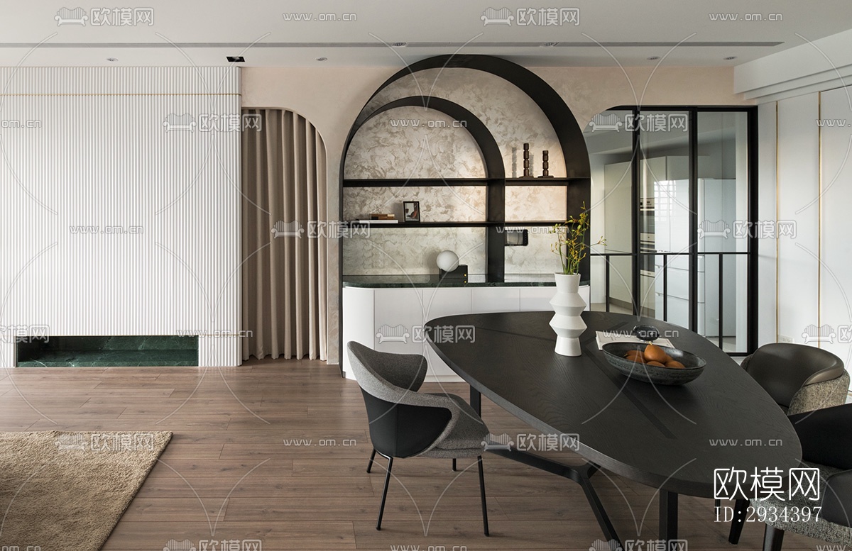 北欧平层效果图下载（渲染图20）