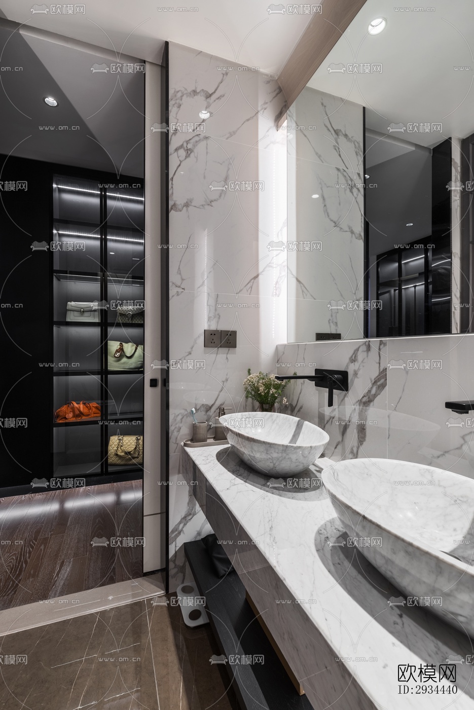 后现代平层效果图下载（渲染图9）