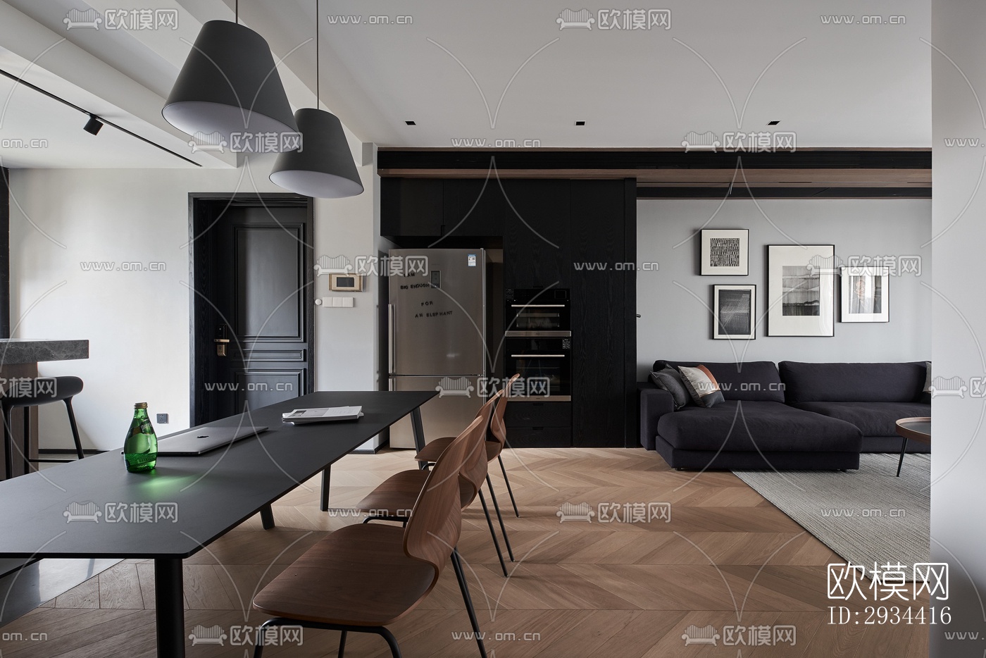 北欧平层效果图下载（渲染图15）