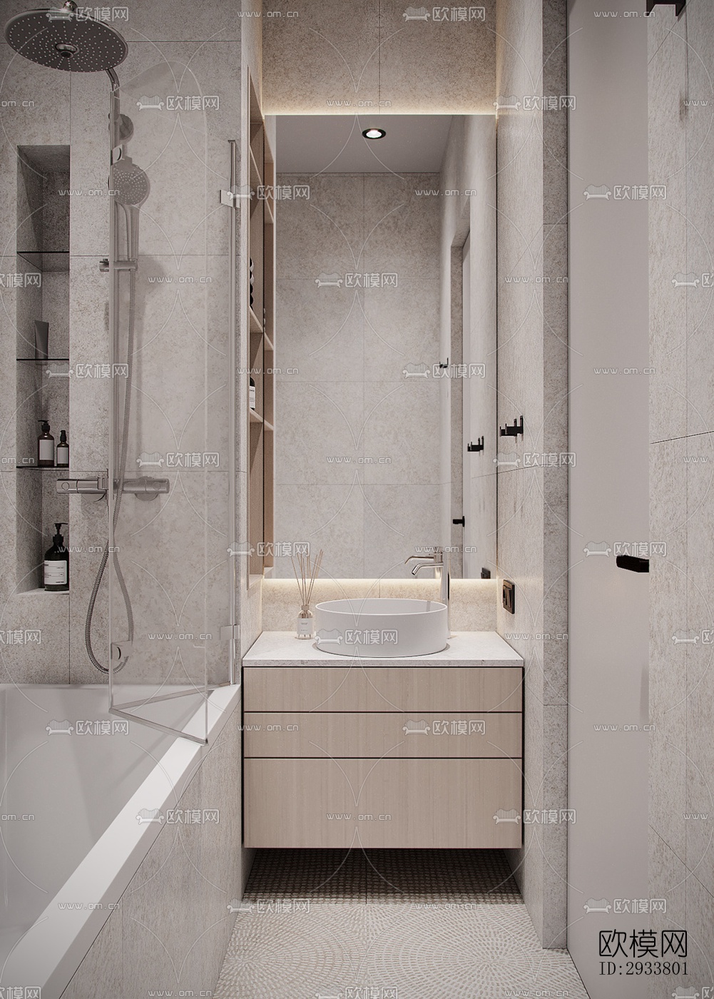 现代公寓效果图下载（渲染图15）