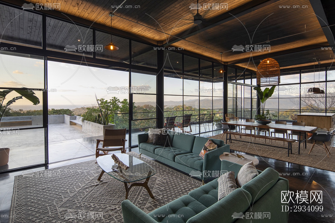 现代别墅效果图下载（渲染图16）