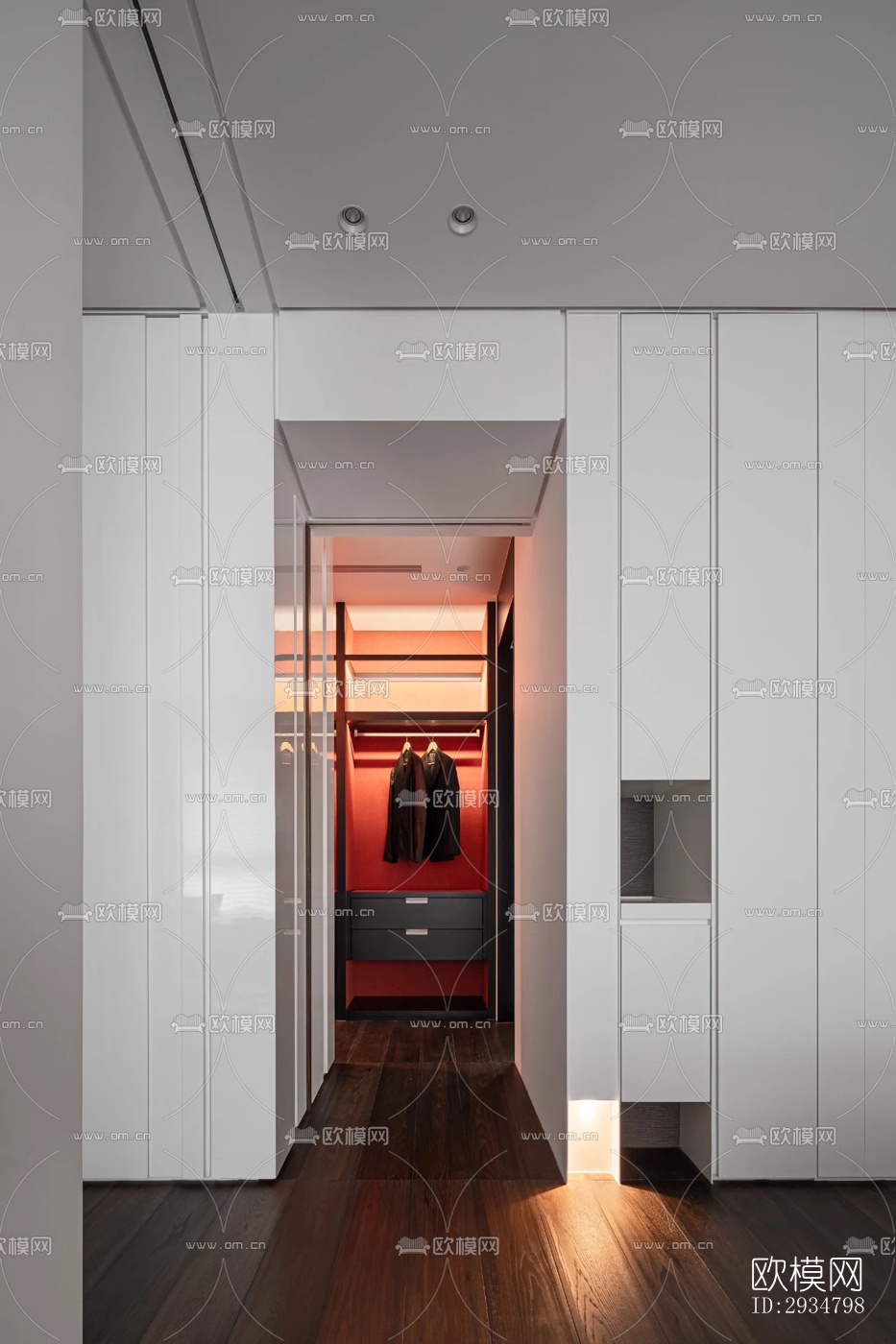 现代平层效果图下载（渲染图14）