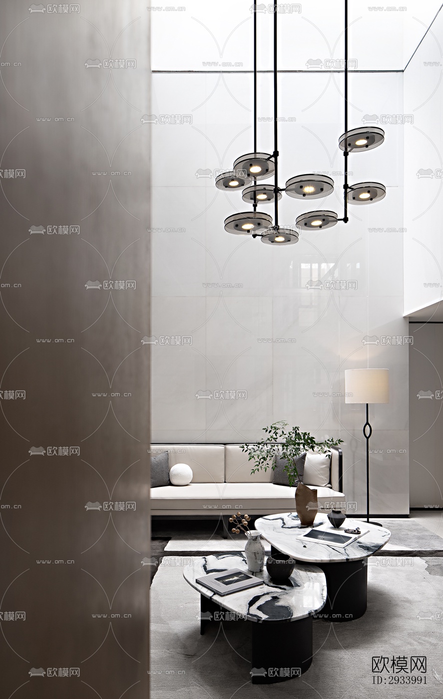 新中式别墅效果图下载（渲染图3）