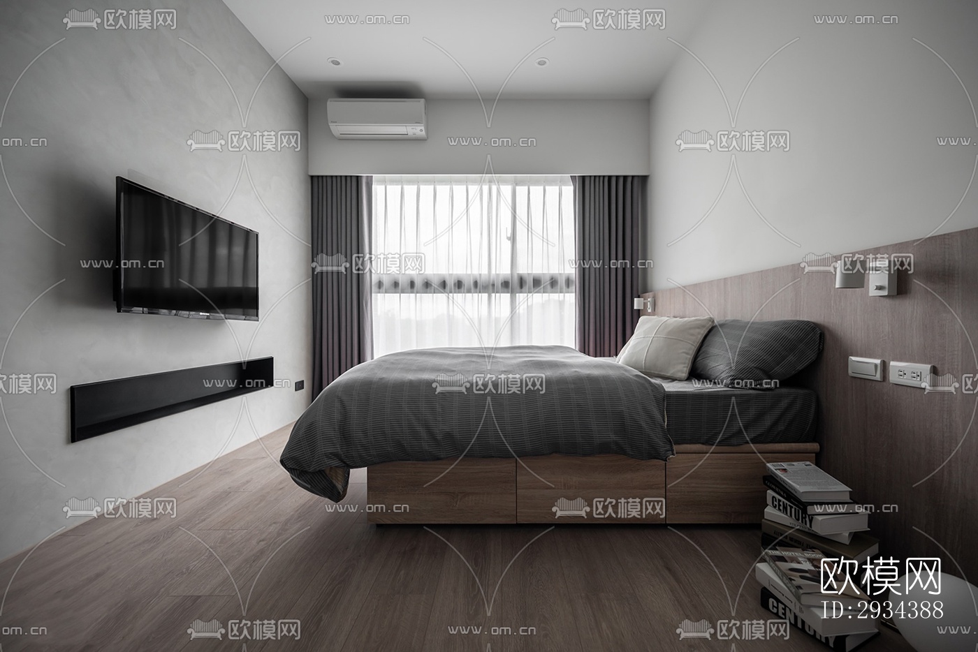 北欧平层效果图下载（渲染图6）