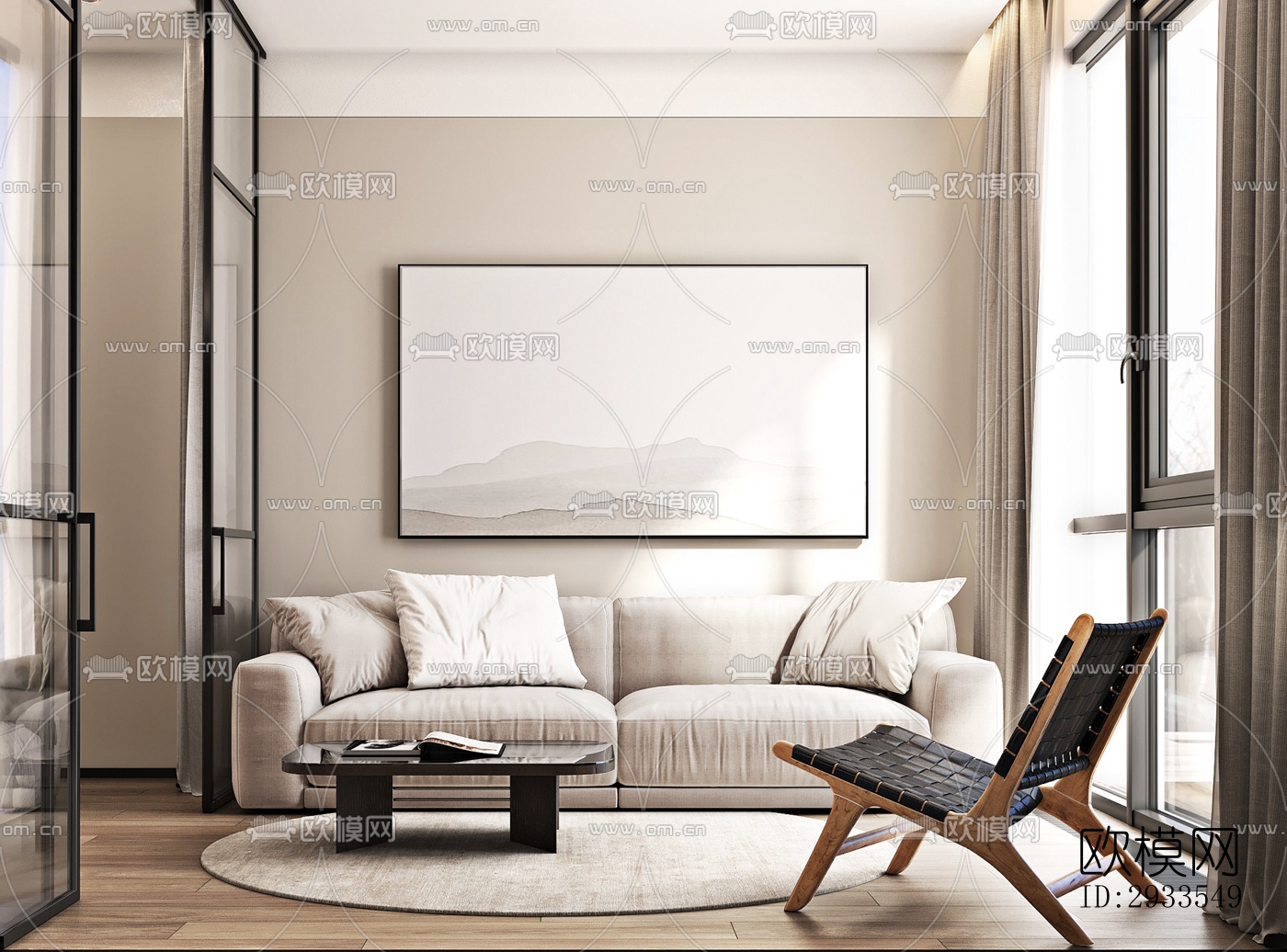 北欧公寓效果图下载（渲染图12）