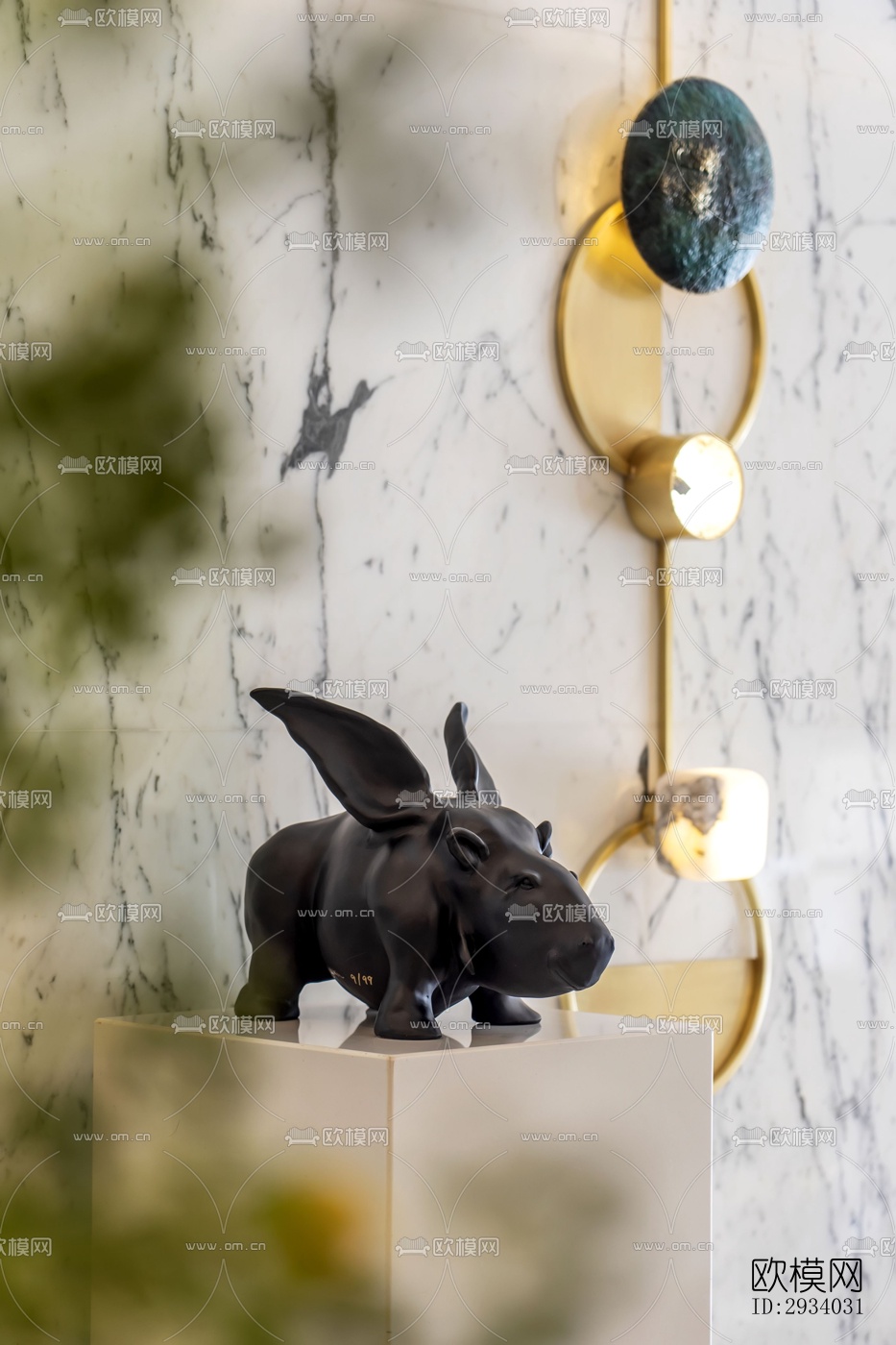 新中式别墅效果图下载（渲染图9）