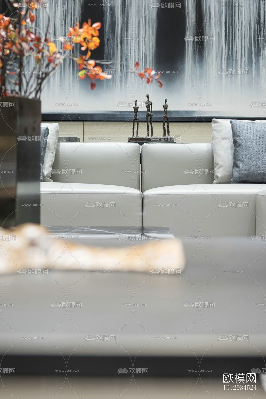 新中式平层效果图下载（渲染图6）