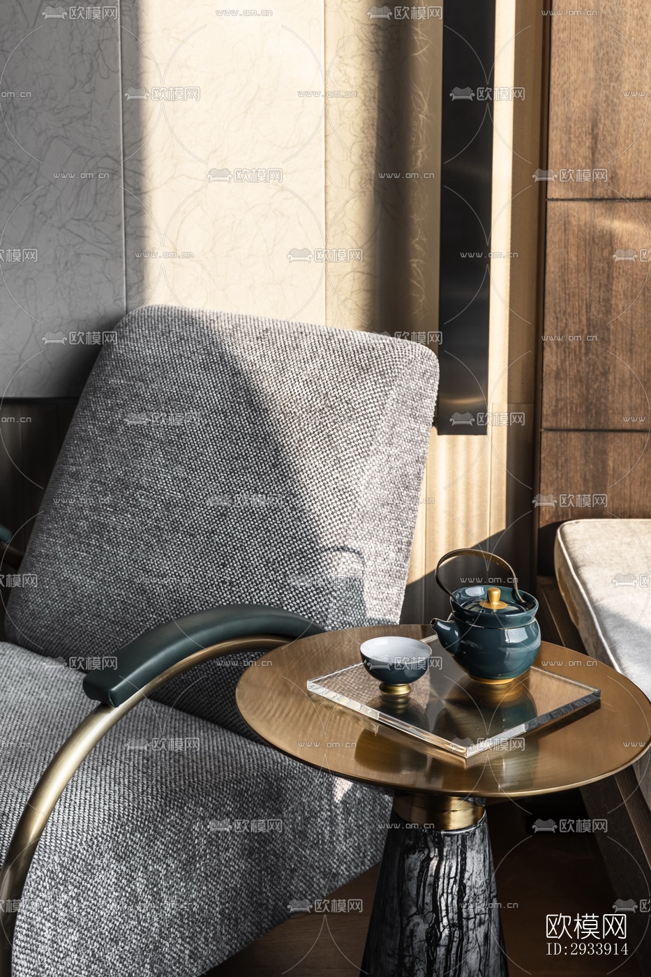 新中式别墅效果图下载（渲染图10）