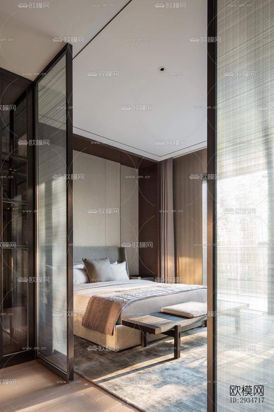 现代平层效果图下载（渲染图13）