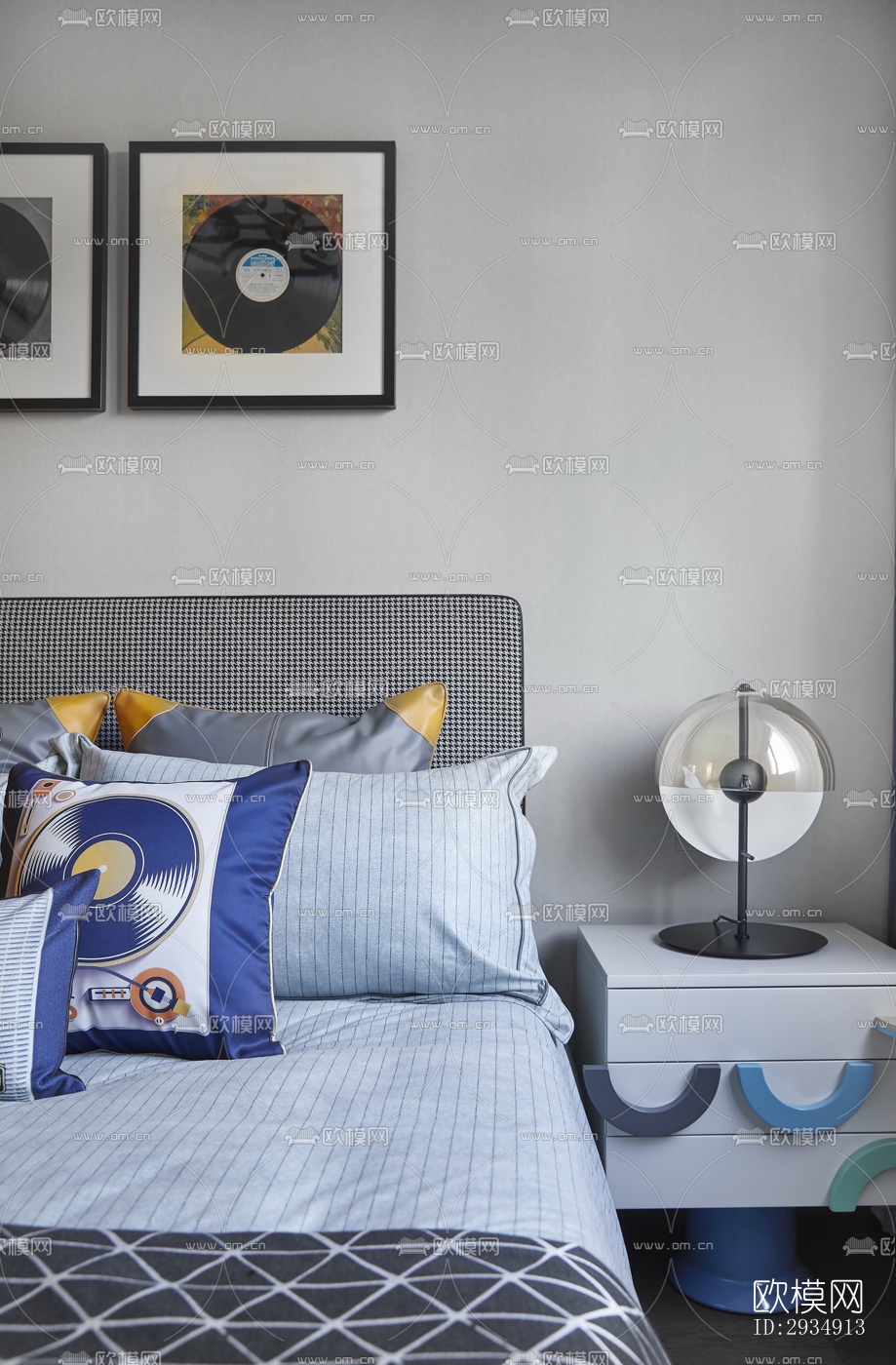 现代平层效果图下载（渲染图19）