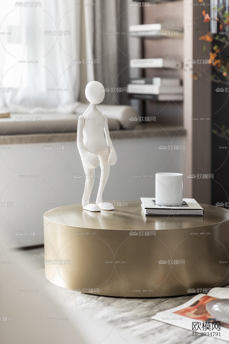 现代平层效果图下载（渲染图6）