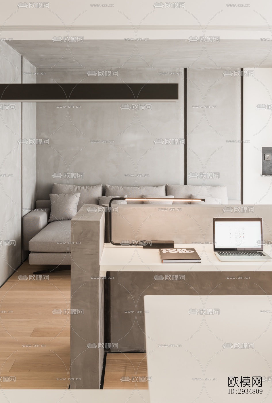 现代平层效果图下载（渲染图16）