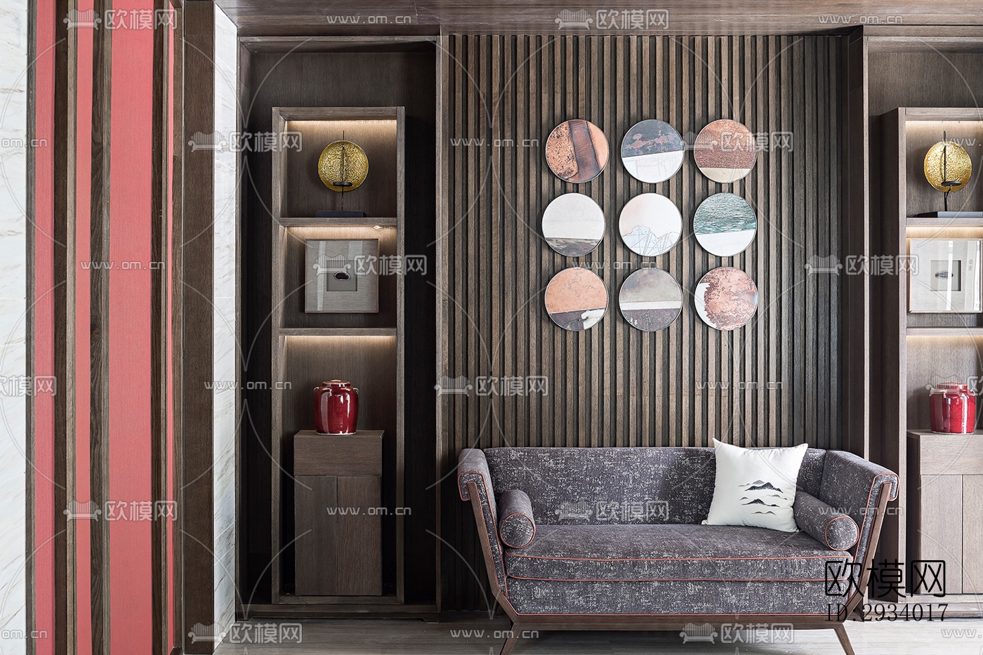 新中式别墅效果图下载（渲染图19）