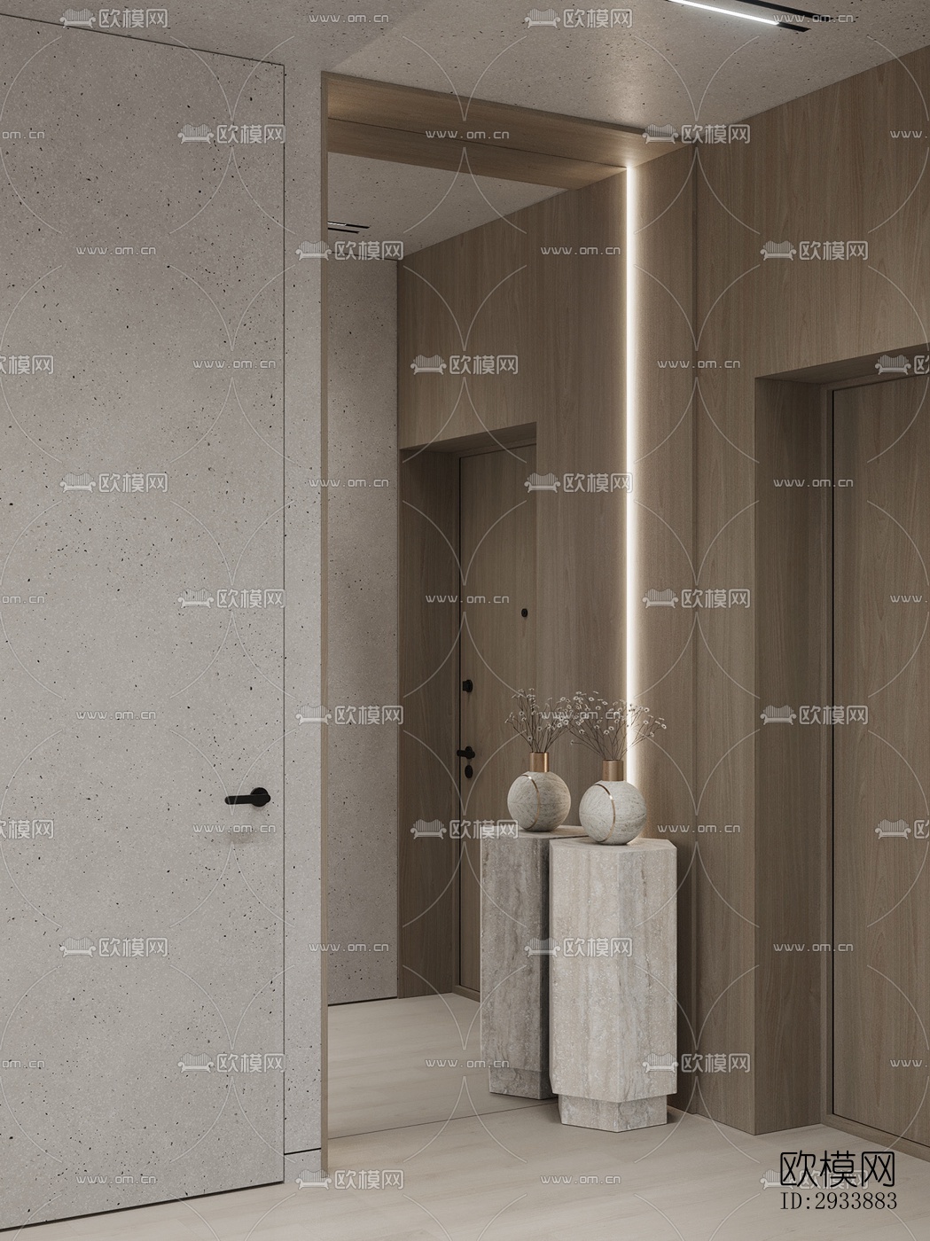 北欧别墅效果图下载（渲染图3）